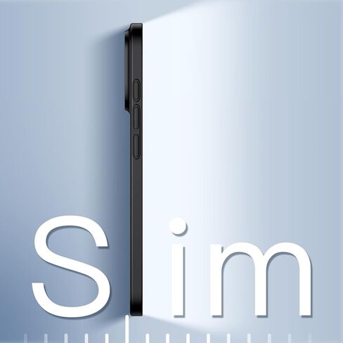 Jetech Ultra Slim Case لـ iPhone 16 Plus 6.7 بوصة ، حماية كاملة من عدسة الكاميرا ، وغطاء خفيف غير لامع PP الحد الأدنى (أسود) in Saudi Arabia