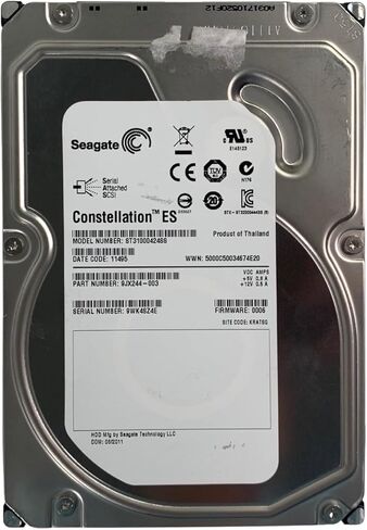 Seagate Constellation ES 1 TB 7200 RPM SAS 2.0 6 GB/s 16 MB Cache 3.5-Inch Hard Drive - ST31000424SS (Renewed) in Kuwait