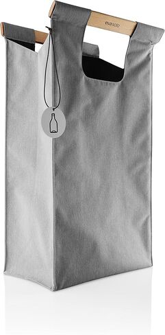 إيفا سولو | حقيبة فصل النفايات 7.4 جالون (28 لتر) | Beechwood مقابض مع إغلاق المغناطيس | حقيبة فصل نفايات مستقرة قوية | رمادي داكن in Kuwait