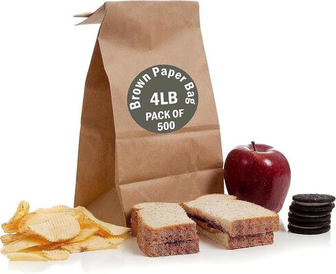 Perfect Stix 6lb Brown Paper Kraft to go Bags - Bundle of 500ct in Kuwait