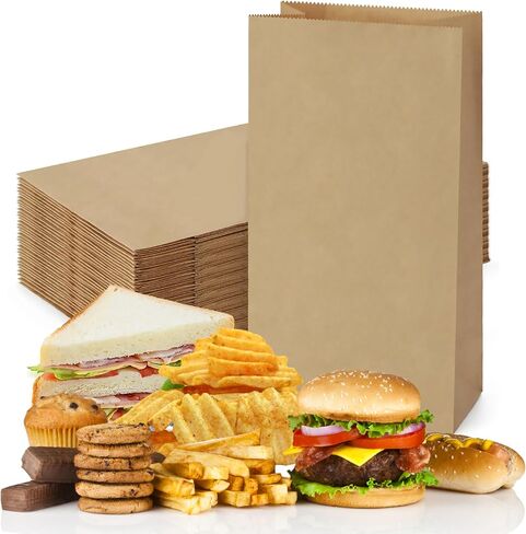 Perfect Stix 6lb Brown Paper Kraft to go Bags - Bundle of 500ct in Kuwait