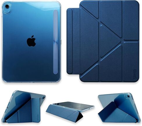 Magnetic Detachable Case for iPad (A16) 11th/10th, Portrait/Landscape Stand Cover (2025/2022) with Hard Shell Back,5 Standing Angles,Auto Wake/Sleep, Slim and Light for Travel/Business/Gaming in Saudi Arabia