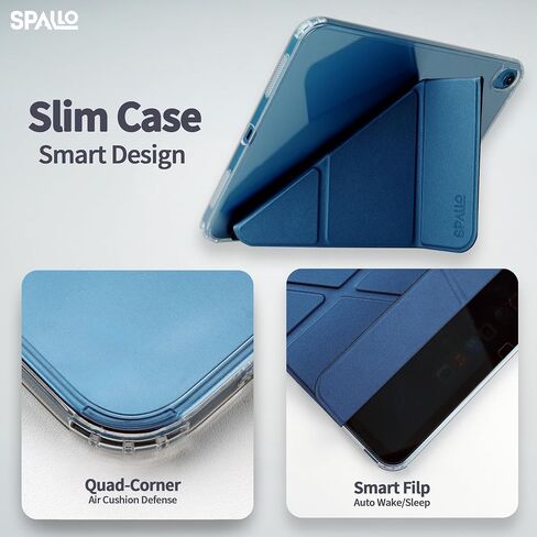 Magnetic Detachable Case for iPad (A16) 11th/10th, Portrait/Landscape Stand Cover (2025/2022) with Hard Shell Back,5 Standing Angles,Auto Wake/Sleep, Slim and Light for Travel/Business/Gaming in Saudi Arabia