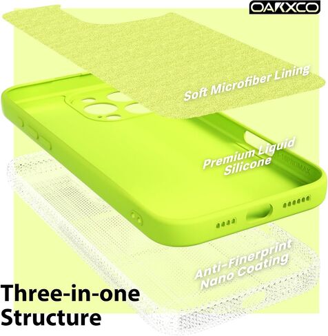 oakxco for iPhone 17 Pro Phone Case Liquid Silicone, Cute Thin Slim Grip Soft Rubber Gel for Women Men, Smooth Matte TPU Plain Solid Color Girly Simple Case with Camera Cover Protection, Black in Kuwait