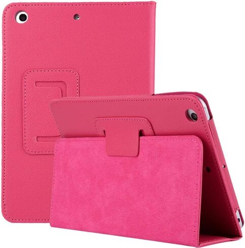 Slim Folding Folio Stand Case for iPad Pro 12.9-inch 2017/2015 (Old Model, 2nd & 1st Generation), Lightweight Magnetic Closure PU Leather Flip Shockproof Auto Wake/Sleep Smart Cover Hot Pink in Kuwait
