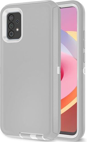 Galaxy A52 5G Case - Military Drop Shockproof Armor Heavy Duty Rugged 3 in 1 Protection Cover for Galaxy A52 5G (Red+Black) in Saudi Arabia