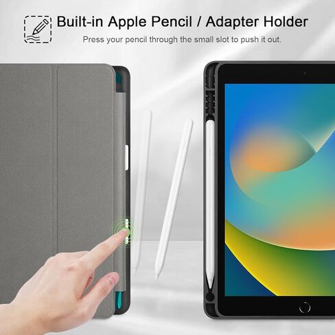May Chen Case for iPad 10.2 Inch 2021 2020 2019 iPad 9th/8th/7th Generation with Pencil Holder, Slim Stand Protective Case with Soft TPU Back, Auto Sleep/Wake Cover, Abstract Florals in Saudi Arabia