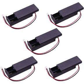 3V 2XAAA Battery Holder Case Cover Shell with ON/Off Switch PH2.0-2Pin Connector for Arduino Raspberry Pi Micro:Bit DIY Project (Pack of 5pcs)