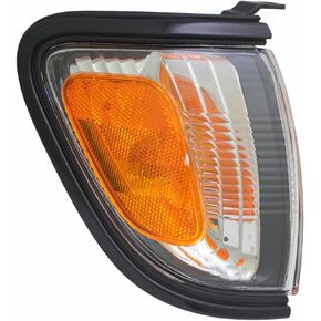 For Toyota Tacoma 2001 2002 2003 2004 Parking/Side Marker Light Assembly Driver and Passenger Side | Pair Black(209) TO2520163 TO2521163