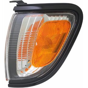 For Toyota Tacoma 2001 2002 2003 2004 Parking/Side Marker Light Assembly Driver and Passenger Side | Pair Black(209) TO2520163 TO2521163