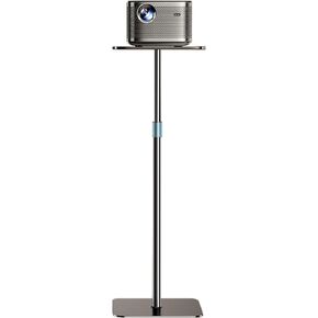Projector Stand Adjustable Height 41" to 63" Projector Floor Stand with Tray Projector Shelf Stand for Presentations, Home Movie, Studio, Office
