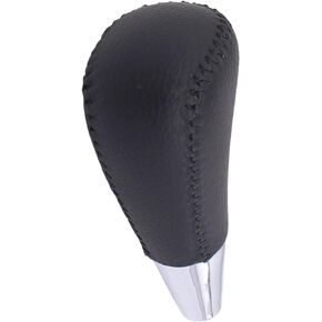 NewYall Black Leather Automatic Transmission Gear Shift Knob