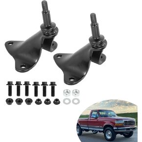 munirater 2-Pack Rear Upper Shock Mount Bracket Set Replacement for 80-97 F250 F350 Pickup Truck