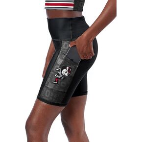 Women's NCAA Team High Waist 2-Pocket Biker Shorts
