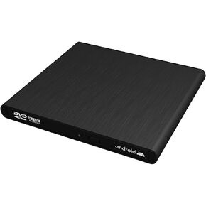External CD DVD Drive Support Android TV, Smartphone, Tablet and Projector | Free Android APP Available | Windows 10 and Mac Compatible | Model Stream Mini Pro