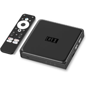 صندوق تلفزيون أندرويد للبث المحسن - G1 Smart Android TV Box 2024 Netflix/Google معتمد، ذاكرة الوصول العشوائي 4 جيجابايت، ذاكرة الوصول العشوائي 32 جيجابايت، 4K HDR10+، دولبي فيجن، AV1، مساعد جوجل، كروم كاست، واي فاي 6، بي تي 5.0، شريحة S905x4 in Kuwait