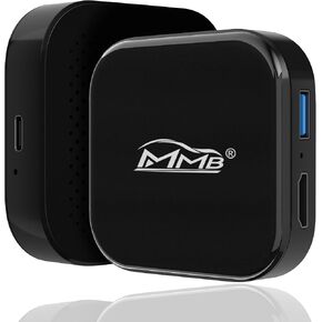 MMB Magic Box 2.0 Wireless Apple Carplay & Android auto, Built-in YouTube/Netflix/World TV/Mirroring/HDMI Carplay, Stream Media to Car/TV, CarPlay Dongle for All Factory Wired Apple CarPlay Car in Kuwait