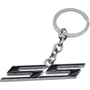 1pc Chrome Finish Super Sport SS Key Chain Fob Ring Keychain for Chevrolet Chevy