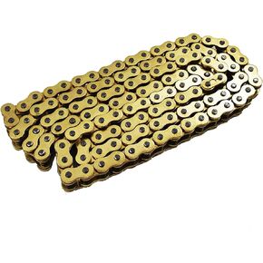 Gold Color Drive Chain 525-120 with O-Ring Replacement for ATV Motorcycle 525 Pitch 120 Links