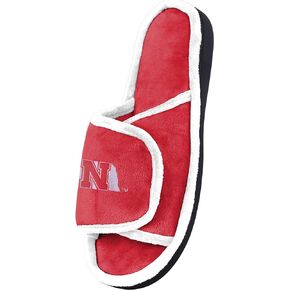 FOCO Men's NCAA College Team Logo Memory Foam Adjustable Slide Slippers