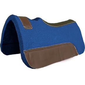 20" x 20" Synthetic Felt Performance Miniature Saddle Pad with Wear Leathers for Horse Saddle Available in 1" Thickness