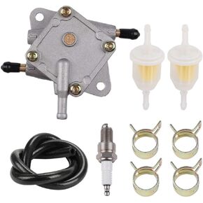 72021-G01 Golf Cart Fuel Pump for EZGO 295cc & 350cc Golf Carts TXT & Medalist 4-cycle models 1994-UP with Fuel Line Spark Plug