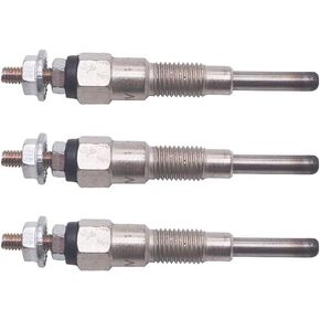 3 Pcs 16851-65510 16851-65512 Glow Plug Replacement for Kubota Tractor B1700D B1700E D722 D782 D1105 D1005
