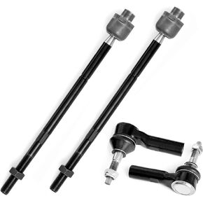 4PC Inner/Outer Tie Rod Ends FITS Cadillac Chevrolet GMC Escalade Silverado 1500 Sierra 1500 Tahoe Yukon Suburban