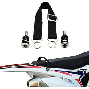 Pulling Lift Straps Belt for Dirt Bike CRF YZF KXF YZFX WR RMZ DRZ TTR Motocross Enduro MX Universal (Red)