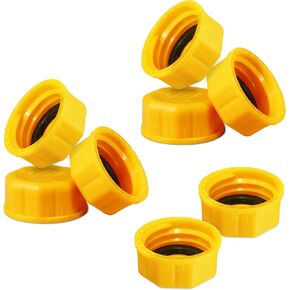 Gas Can Solid Cap replacement for Storage/Transportation with reduced height for better sealing- Multiuse(pack of 8)