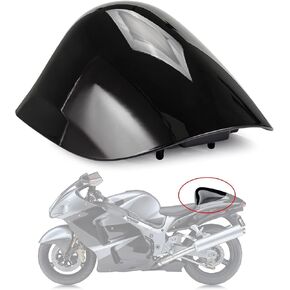PSLER Cowl Rear Seat Cover Rear Seat Fairing Cover for Hayabusa GSXR1300 1996-2007 (Black)