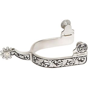 Weaver Leather Women's Spur with Engraving and Black Paint