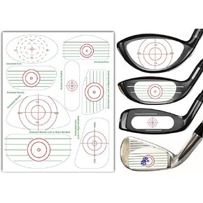 ملصقات شريط تأثير لسائقي نادي الجولف ومسجل ضرب الكرة 120 قطعة من ملصقات تأثير الجولف لمكاوي تدريب التأرجح والأخشاب والمضرب، وملصقات وجه النادي تساعد على ممارسة تأرجح الجولف in Kuwait