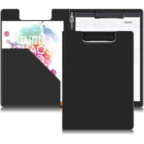 Clipboards Folder Hardboard by Office Solutions Direct with Memo pad Low Profile Clip Standard A4 Letter Size Classroom Supplies