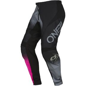 O'Neal Girls Element Racewear Pants, Black/Gray/Pink 12/14