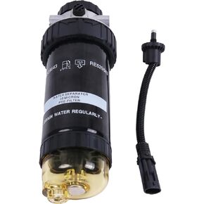 Fuel Filter Water Separator RE529641 RE541922 Compatible with John Deere 120D 130G 130GLC 160DLC 160GLC 180GLC 200DLC 200G 210G 210GLC 2144G Excavator 3029 4045 6068 6090 Engine