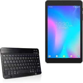 BoxWave Keyboard Compatible with Alcatel Joy TAB (Keyboard SlimKeys Bluetooth Keyboard, Portable Keyboard with Integrated Commands for Alcatel Joy TAB - Jet Black