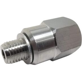 M12 1.5 To 3/8" NPT LS Coolant Temperature Sensor Adapter Mechanical Gauge Switch Metric to SAE Pipe Thread LS Swap LS1 LSX LS3 Vortec 5.3L 4.8L 5.7L 6.0L 6.2L LQ4 L76 M12-1.5 M12x1.5
