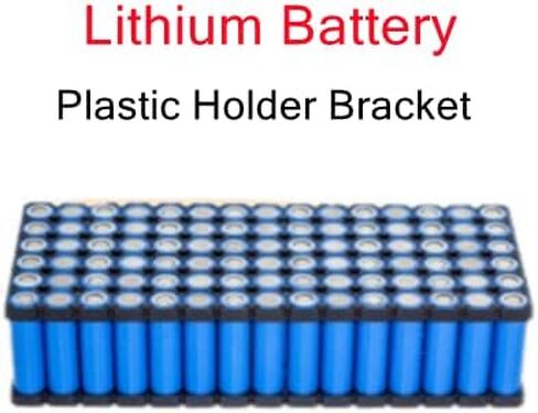 Fielect 5Pcs 5x15 Cell Spacer 18650 Lithium Battery Plastic Holder Bracket for DIY Battery Pack 18.5mm Hole Dia in Saudi Arabia