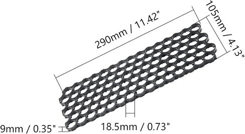 Fielect 5Pcs 5x15 Cell Spacer 18650 Lithium Battery Plastic Holder Bracket for DIY Battery Pack 18.5mm Hole Dia in Saudi Arabia