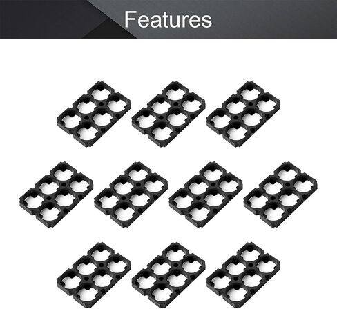 Fielect 20 قطعة 4x5 خلية فاصل 21700 بطارية ليثيوم حامل بلاستيك قوس DIY بها بنفسك بطارية حزمة 21.7 مللي متر ثقب ضياء in Saudi Arabia