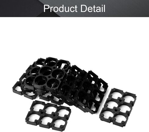 Fielect 20 قطعة 4x5 خلية فاصل 21700 بطارية ليثيوم حامل بلاستيك قوس DIY بها بنفسك بطارية حزمة 21.7 مللي متر ثقب ضياء in Saudi Arabia