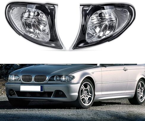 wztepeng بدوره ضوء إشارة الزاوية واضحة بدوره ضوء مصباح عدسة متوافقة مع 2002-2005 bmw e46 3-سلسلة 325i 325xi 330i 4 باب 2005 e46 330xi 4 باب يستبدل 63137165859 63137165860 in Kuwait