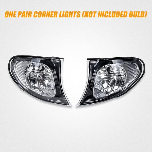 wztepeng بدوره ضوء إشارة الزاوية واضحة بدوره ضوء مصباح عدسة متوافقة مع 2002-2005 bmw e46 3-سلسلة 325i 325xi 330i 4 باب 2005 e46 330xi 4 باب يستبدل 63137165859 63137165860 in Kuwait