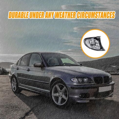 wztepeng بدوره ضوء إشارة الزاوية واضحة بدوره ضوء مصباح عدسة متوافقة مع 2002-2005 bmw e46 3-سلسلة 325i 325xi 330i 4 باب 2005 e46 330xi 4 باب يستبدل 63137165859 63137165860 in Kuwait