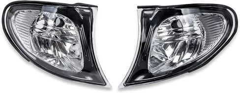 wztepeng بدوره ضوء إشارة الزاوية واضحة بدوره ضوء مصباح عدسة متوافقة مع 2002-2005 bmw e46 3-سلسلة 325i 325xi 330i 4 باب 2005 e46 330xi 4 باب يستبدل 63137165859 63137165860 in Kuwait