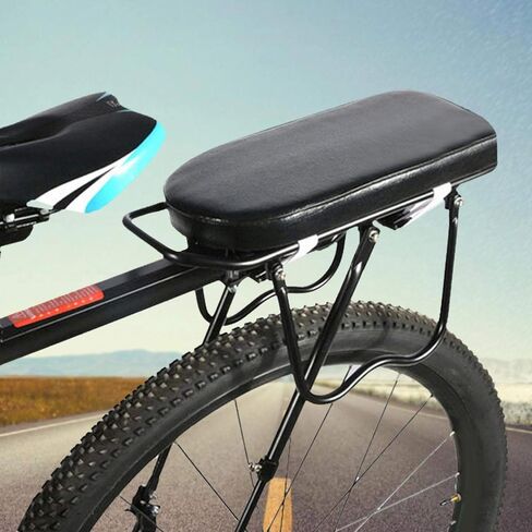 Bike Rear Saddle Seat Cover C High Robustness Cushion Wide Soft Pad Bicycle Accessory for School Sports for Trail Riding[Semicircular seat Plate (Black)] in Saudi Arabia