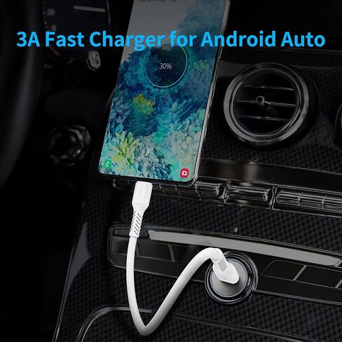 6 Inch USB C Charger Cord, 2 Pack Short USB C to USB C Cable Braided Fast Charging USBC Cable Compatible with iPhone 15 Samsung Galaxy S23 Ultra Google Pixel, Short USB C to C Cable 0.5ft in Saudi Arabia