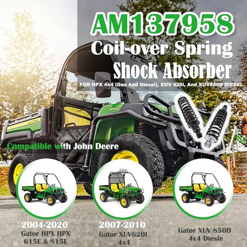 AM137958 ممتص الصدمات الخلفي للملف الخلفي 2 حزمة لجون ديري جاتور HPX، HPX 615E 815E/Gator XUV620I 4x4/Gator XUV850D 4x4 استبدال #AM137958 in Kuwait