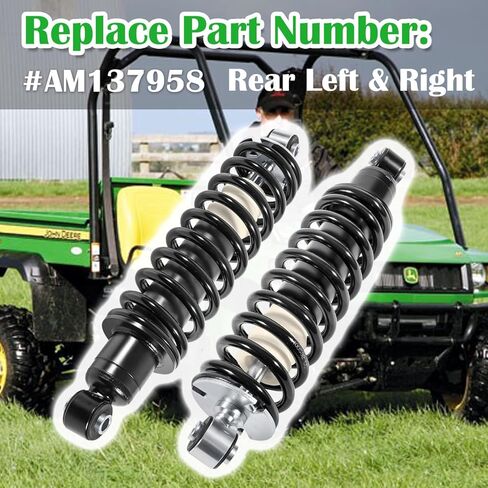 AM137958 ممتص الصدمات الخلفي للملف الخلفي 2 حزمة لجون ديري جاتور HPX، HPX 615E 815E/Gator XUV620I 4x4/Gator XUV850D 4x4 استبدال #AM137958 in Kuwait
